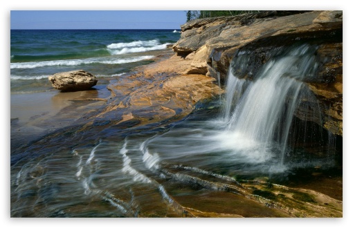 Waterfall Scenery UltraHD Wallpaper for Wide 16:10 Widescreen WHXGA WQXGA WUXGA WXGA ;