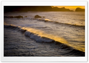 Welcombe Mouth Sea Waves Ultra HD Wallpaper for 4K UHD Widescreen desktop, tablet & smartphone