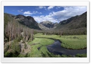 Winding Mountain River Ultra HD Wallpaper for 4K UHD Widescreen desktop, tablet & smartphone