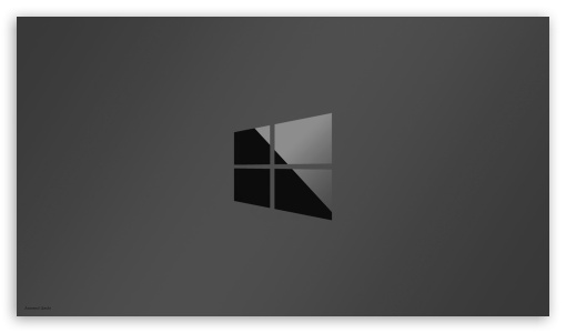 Windows 10 Logo Black Metallic Ultra HD Desktop Background Wallpaper