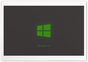 Windows 10 Technical Preview Green Glow Ultra HD Wallpaper for 4K UHD Widescreen desktop, tablet & smartphone