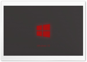 Windows 10 Technical Preview Red Glow Ultra HD Wallpaper for 4K UHD Widescreen desktop, tablet & smartphone