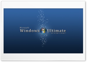 Windows 7 Ultimate Ultra HD Wallpaper for 4K UHD Widescreen desktop, tablet & smartphone