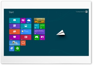 Windows 8 Metro Start with paper plane Ultra HD Wallpaper for 4K UHD Widescreen desktop, tablet & smartphone