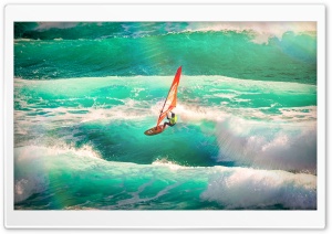 Windsurfer, Waves Ultra HD Wallpaper for 4K UHD Widescreen desktop, tablet & smartphone