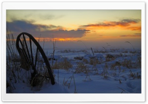 Winter Landscape, Evening Ultra HD Wallpaper for 4K UHD Widescreen desktop, tablet & smartphone