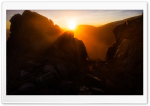 Winter Sunrise Mountain Top Ultra HD Wallpaper for 4K UHD Widescreen desktop, tablet & smartphone
