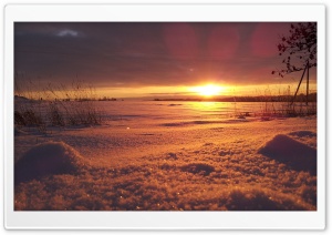 Winter sunset Ultra HD Wallpaper for 4K UHD Widescreen desktop, tablet & smartphone