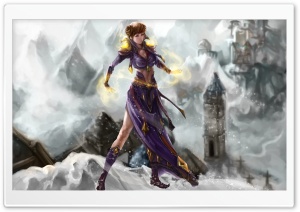 Witch Girl Ultra HD Wallpaper for 4K UHD Widescreen desktop, tablet & smartphone