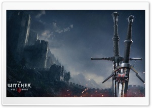 Witcher 3 Wild Hunt Swords Ultra HD Wallpaper for 4K UHD Widescreen desktop, tablet & smartphone