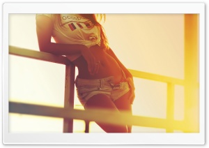 Woman In Sunset Ultra HD Wallpaper for 4K UHD Widescreen desktop, tablet & smartphone