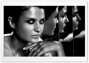 Woman Portrait Black And White Ultra HD Wallpaper for 4K UHD Widescreen desktop, tablet & smartphone