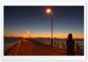 Wooden Pier Ultra HD Wallpaper for 4K UHD Widescreen desktop, tablet & smartphone