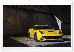 Yellow Ferrari F12 Berlinetta Ultra HD Wallpaper for 4K UHD Widescreen desktop, tablet & smartphone