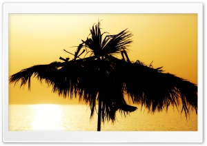 Yellow Over The Beach Ultra HD Wallpaper for 4K UHD Widescreen desktop, tablet & smartphone