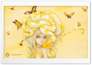 Yellow Snake Ultra HD Wallpaper for 4K UHD Widescreen desktop, tablet & smartphone