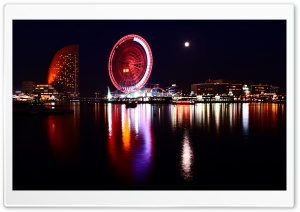 Yokohama, Japan At Night Ultra HD Wallpaper for 4K UHD Widescreen desktop, tablet & smartphone
