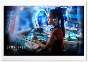 Zoe Saldana In Star Trek Ultra HD Wallpaper for 4K UHD Widescreen desktop, tablet & smartphone