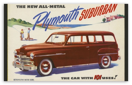 1949 Plymouth Suburban UltraHD Wallpaper for Widescreen 16:10 ;