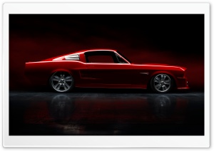 1967 Red Mustang GT500 Legendary Muscle Car 4K UHD Wallpaper for Widescreen and UltraWide Desktop, UltraHD TV, Smartphone, Tablet