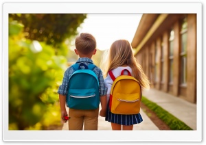 1st Day of School Ultra HD Wallpaper for 4K UHD Widescreen Desktop, Lockscreen, Screensaver, TV, Tablet, Smartphone