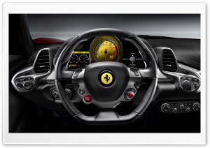 2010 Ferrari 458 Italia   Steering Wheel Ultra HD Wallpaper for 4K UHD Widescreen desktop, tablet & smartphone