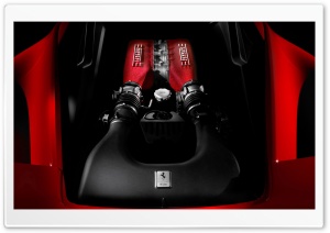 2010 Ferrari 458 Italia Engine Ultra HD Wallpaper for 4K UHD Widescreen desktop, tablet & smartphone