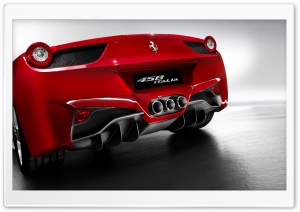 2010 Ferrari 458 Italia Rear Ultra HD Wallpaper for 4K UHD Widescreen desktop, tablet & smartphone