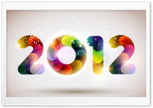 2012 Happy New Year Ultra HD Wallpaper for 4K UHD Widescreen desktop, tablet & smartphone