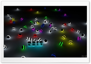 2013 Glowing Balls Ultra HD Wallpaper for 4K UHD Widescreen desktop, tablet & smartphone