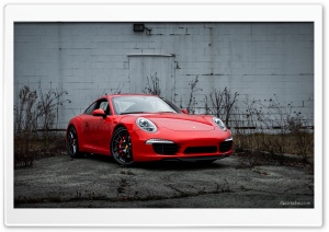2013 Porsche 911 (991) with black wheels Ultra HD Wallpaper for 4K UHD Widescreen desktop, tablet & smartphone