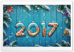 2017 Happy New Year Background Ultra HD Wallpaper for 4K UHD Widescreen desktop, tablet & smartphone