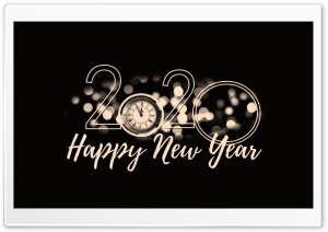 2020 Happy New Year Ultra HD Wallpaper for 4K UHD Widescreen desktop, tablet & smartphone