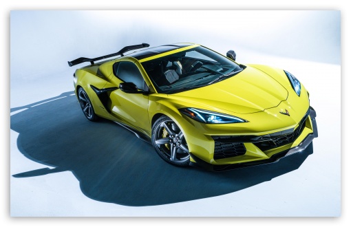 2023 Yellow Chevrolet Corvette Z06 UltraHD Wallpaper for UHD 16:9 ; HD 16:9 ; UltraWide 21:9 24:10 ; Widescreen 16:10 5:3 ; Fullscreen 4:3 5:4 3:2 ; Dual 4:3 5:4 ;