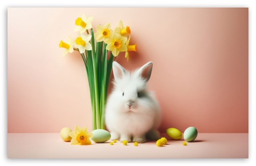 2024 Cute Easter Bunny, Daffodils Flowers, Easter Eggs, Background UltraHD Wallpaper for Wide 16:10 5:3 Widescreen WHXGA WQXGA WUXGA WXGA WGA ; UltraWide 21:9 24:10 ; 8K UHD TV 16:9 Ultra High Definition 2160p 1440p 1080p 900p 720p ; UHD 16:9 2160p 1440p 1080p 900p 720p ; Standard 4:3 5:4 3:2 Fullscreen UXGA XGA SVGA QSXGA SXGA DVGA HVGA HQVGA ( Apple PowerBook G4 iPhone 4 3G 3GS iPod Touch ) ; Tablet 1:1 ; iPad 1/2/Mini ; Mobile 4:3 5:3 3:2 16:9 5:4 - UXGA XGA SVGA WGA DVGA HVGA HQVGA ( Apple PowerBook G4 iPhone 4 3G 3GS iPod Touch ) 2160p 1440p 1080p 900p 720p QSXGA SXGA ;