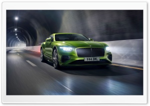 2024 Green Bentley Continental GT Luxury Car Ultra HD Wallpaper for 4K UHD Widescreen Desktop, Lockscreen, Screensaver, TV, Tablet, Smartphone