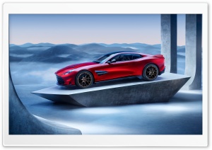 2024 Red Aston Martin Vanquish Car Ultra HD Wallpaper for 4K UHD Widescreen Desktop, Lockscreen, Screensaver, TV, Tablet, Smartphone