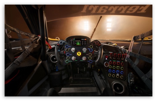 2026 Ferrari 296 GT3 Evo Racing Supercar Interior UltraHD Wallpaper for UHD 16:9 ; HD 16:9 ; UltraWide 21:9 24:10 ; Widescreen 16:10 5:3 ; Fullscreen 4:3 5:4 3:2 ;