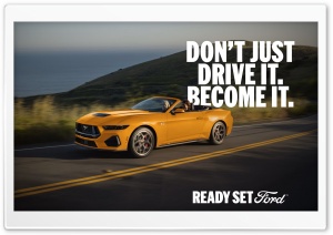 2026 Ford Mustang Convertible 4K UHD Wallpaper for Widescreen and UltraWide Desktop, UltraHD TV, Smartphone, Tablet