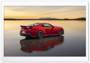 2026 Ford Mustang Dark Horse SC Race Red Car 4K UHD Wallpaper for Widescreen and UltraWide Desktop, UltraHD TV, Smartphone, Tablet