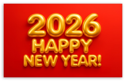 2026 Happy New Year Design UltraHD Wallpaper for UHD 16:9 ; HD 16:9 ; UltraWide 32:9 32:10 ; Widescreen 16:10 5:3 ; Fullscreen 4:3 5:4 3:2 ; Tablet 1:1 ; Dual 16:10 5:3 16:9 ;