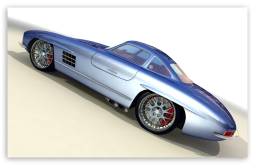 3D Classic Mercedes Benz Gullwing 1 UltraHD Wallpaper for HD 16:9 ; Widescreen 16:10 5:3 ; Fullscreen 3:2 ;