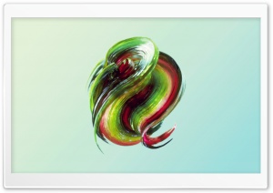 3D Colorful Glass Art, Aquamarine Color Background Ultra HD Wallpaper for 4K UHD Widescreen desktop, tablet & smartphone
