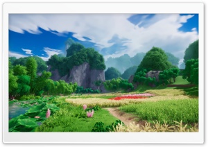 3D Computer Graphics Landscape, Unreal Engine 5 4K UHD Wallpaper for Widescreen and UltraWide Desktop, UltraHD TV, Smartphone, Tablet