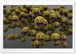 3D Emoticons Ultra HD Wallpaper for 4K UHD Widescreen desktop, tablet & smartphone