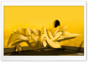 3D Graffiti Background Ultra HD Wallpaper for 4K UHD Widescreen desktop, tablet & smartphone