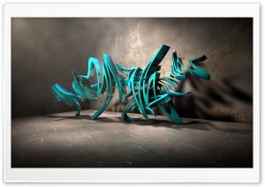 3D Graffiti Background III Ultra HD Wallpaper for 4K UHD Widescreen desktop, tablet & smartphone