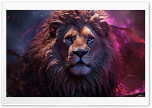 3D Mighty Lion Ultra HD Wallpaper for 4K UHD Widescreen Desktop, Lockscreen, Screensaver, TV, Tablet, Smartphone