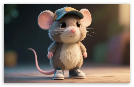 3D Mouse with Cap and Sneakers UltraHD Wallpaper for UHD 16:9 ; HD 16:9 ; UltraWide 21:9 24:10 ; Widescreen 16:10 5:3 ; Fullscreen 4:3 5:4 3:2 ; Tablet 1:1 ; Mobile 2:3 3:4 ;