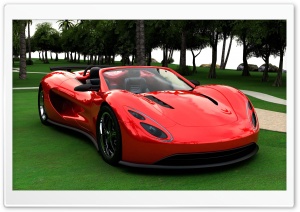 3D Red Supercar Ultra HD Wallpaper for 4K UHD Widescreen desktop, tablet & smartphone